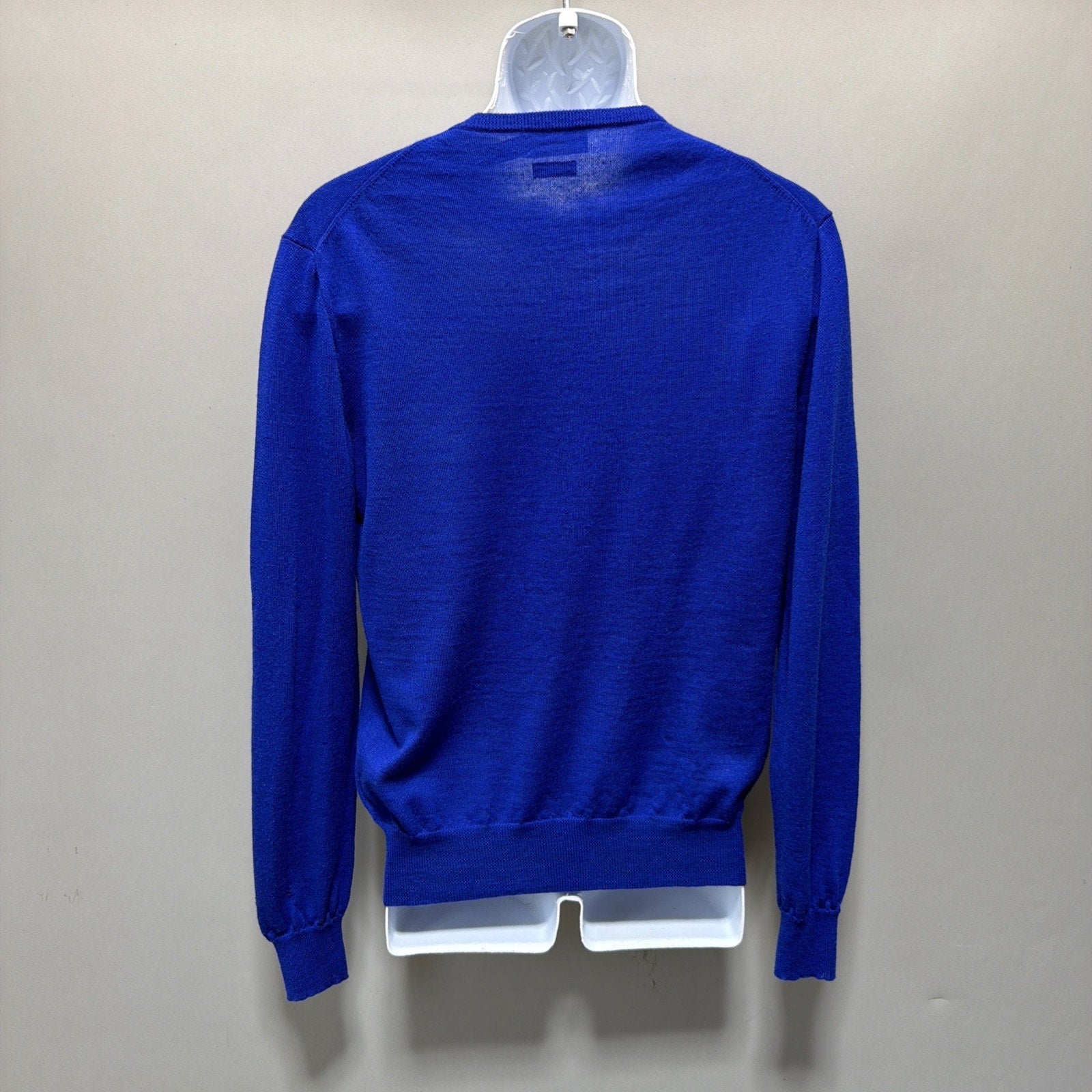Polo Ralph Lauren V-Neck 100% Italian Wool Sweater Pullover Flaw