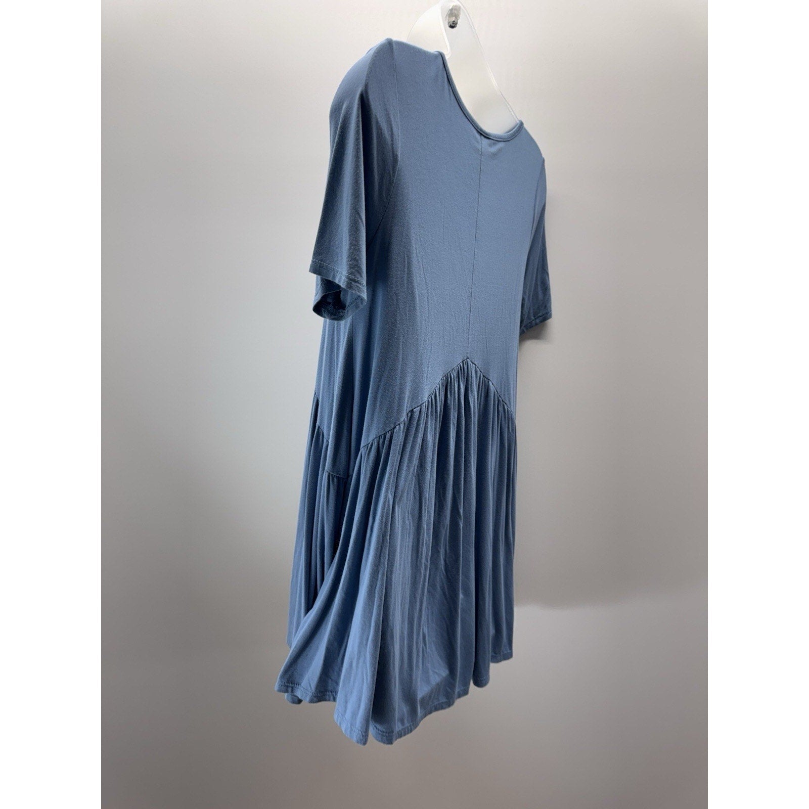 Agnes & Dora Blue Muse Tunic Ruffled Women’s Size Small Blouse