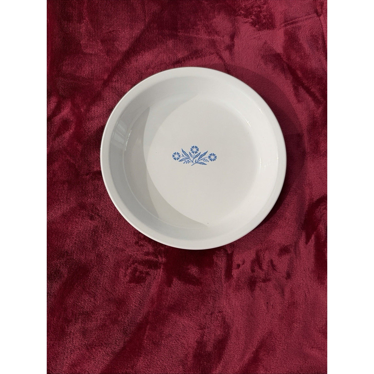 Vtg Corning Ware Blue Cornflower P-309 Pie Plate Baking Serve Dish 9x1 1/4