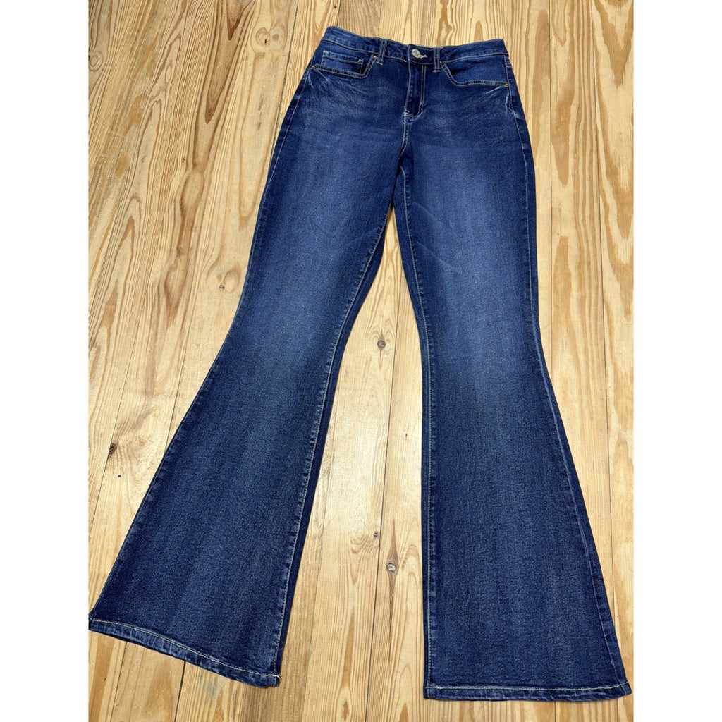 YMI Flare Denim Jeans Womens 7/28x32 Boho Excellent