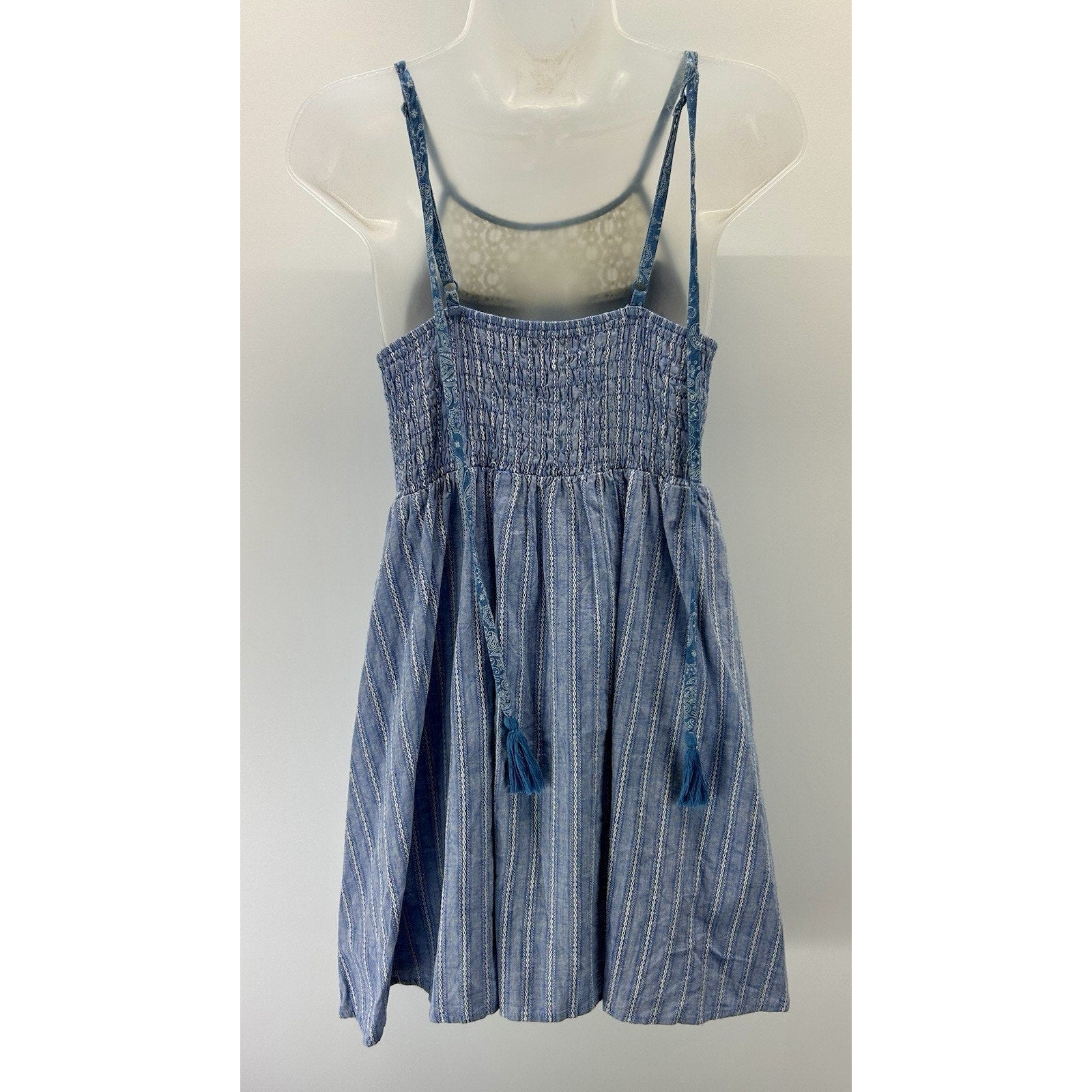 Flying TomatoLace Cami Formal Cocktail Spring Storm Blue Fit & Flare Dress Large