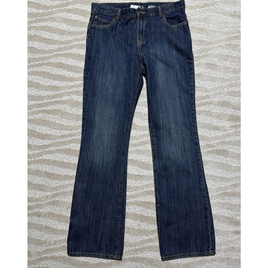 Childrens Place Boys Jeans Size 18 Kids Blue Semi Evase Bootcut Denim 32x30