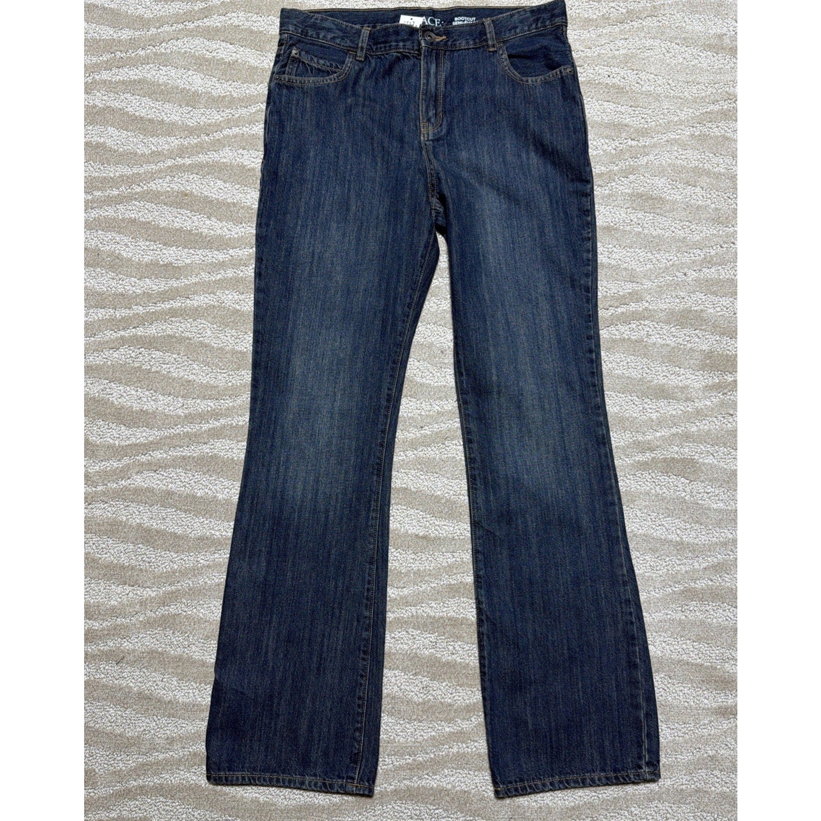 Childrens Place Boys Jeans Size 18 Kids Blue Semi Evase Bootcut Denim 32x30