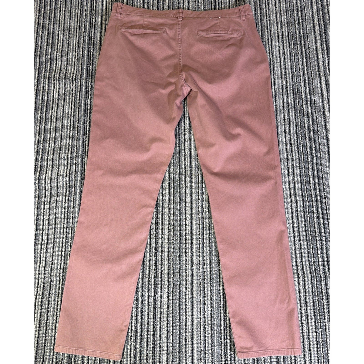Hawker Rye Essential Wash Slim Chino Pants Men's 38x34 Mauve Stretch