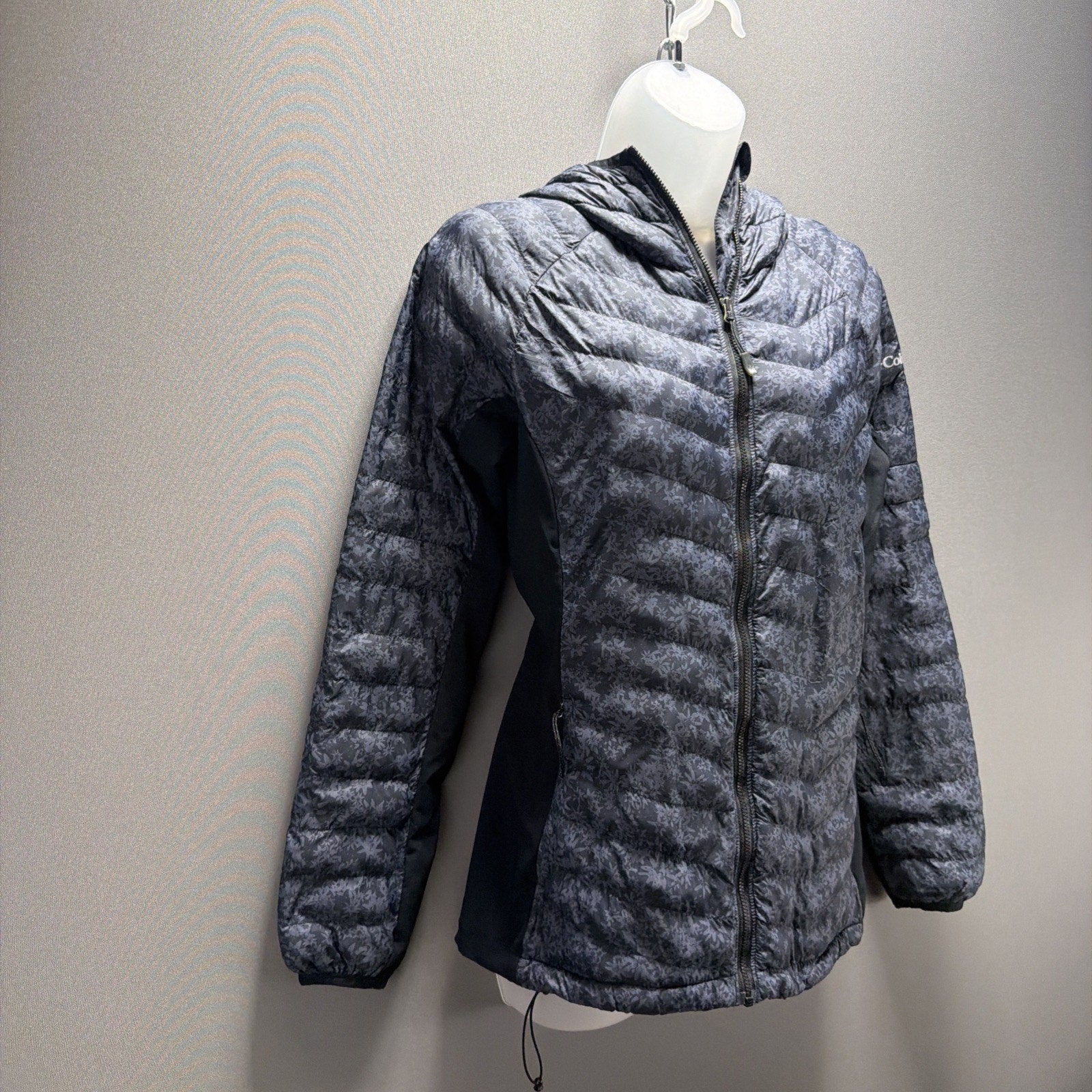 Columbia South Valley Hybrid Light Insulated Jacket Puffer Women’s M Grey Black
