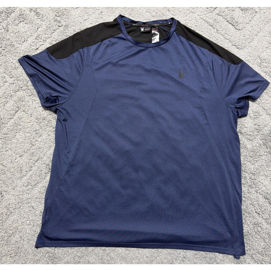 Spyder active ProW B Dark Blue Athletic Tee Mens Size XXL