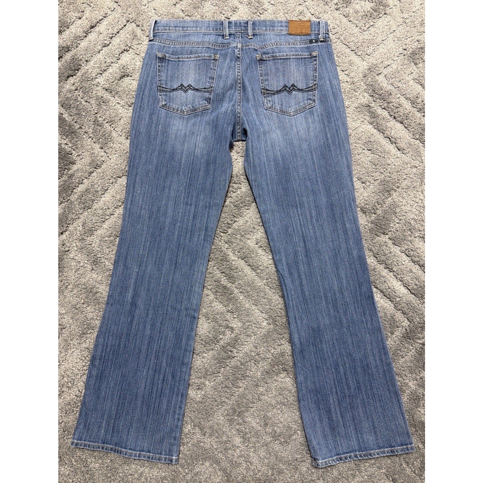 Lucky Brand Womens Sweet N Low Boot Cut Jeans Blue Pockets Denim 12/31 Y2K