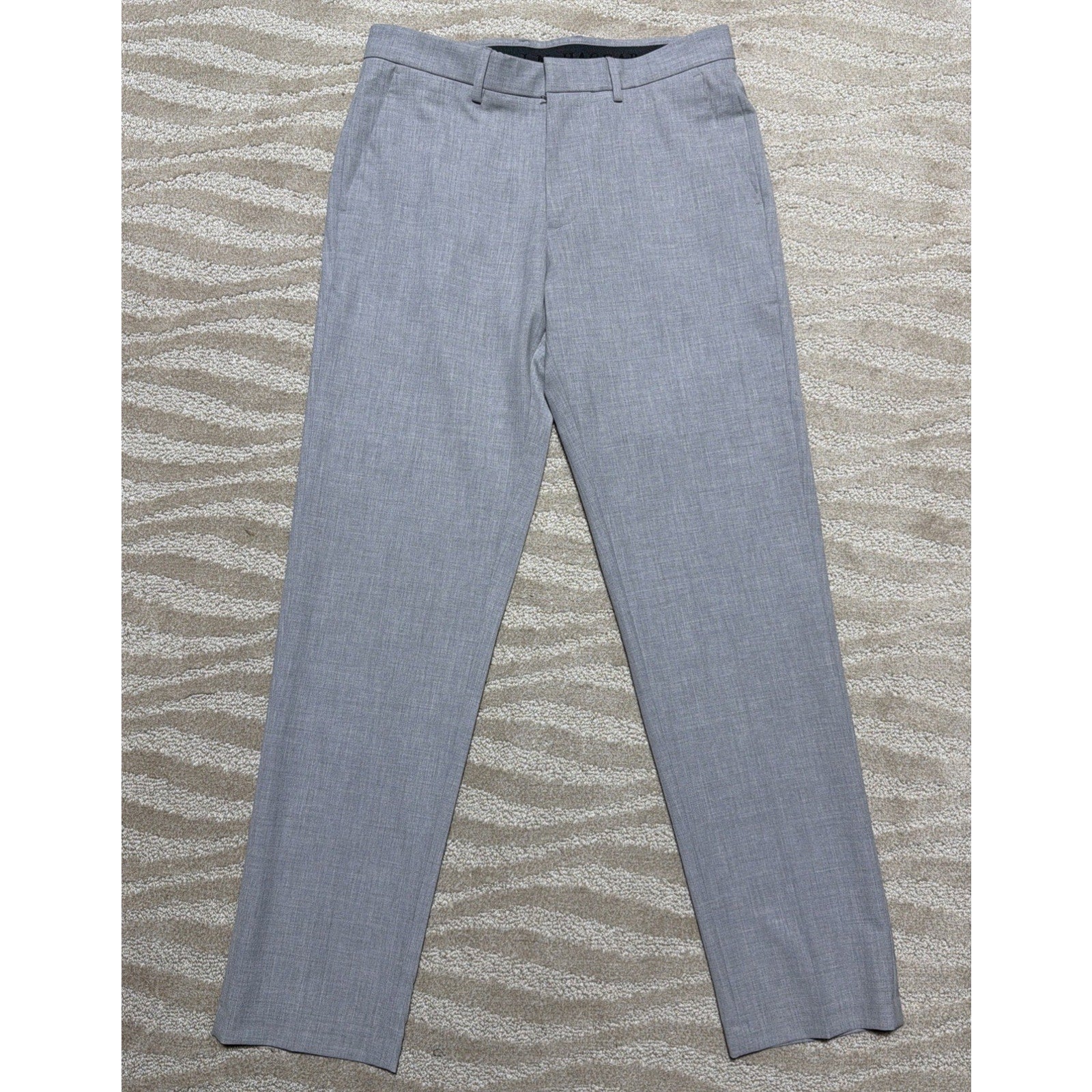 J.M. Haggar 4 Way Stretch Mens Dress Pants 32x32 Light Grey Solid NWOT