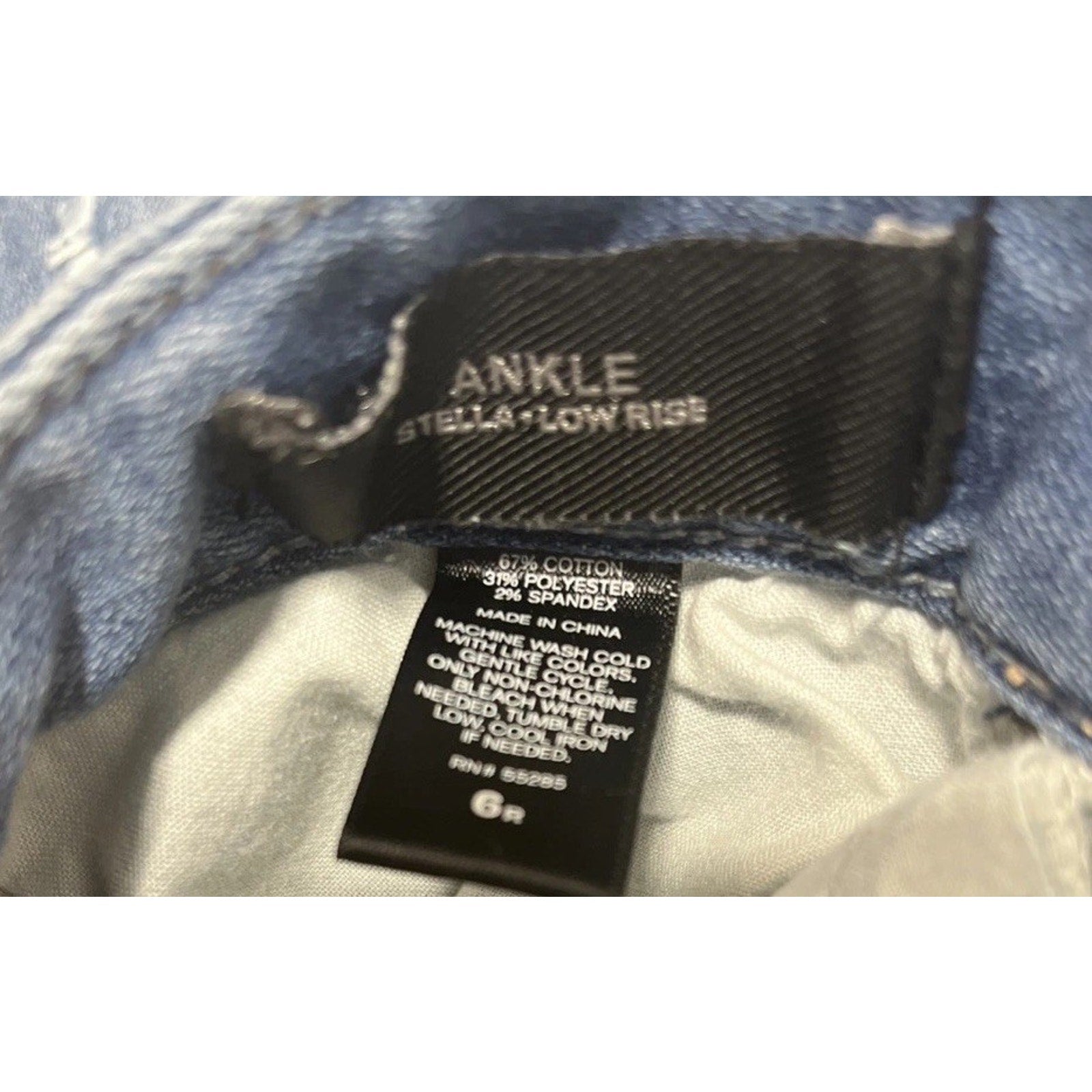 Express Jeans Ankle Skinny Stella Low Rise Trousers sz 6 Regular