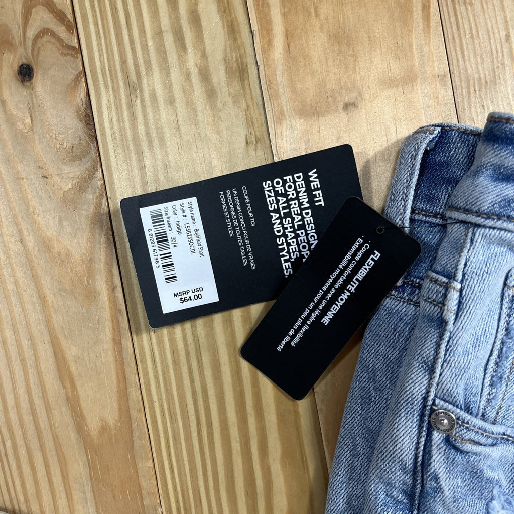 Silver Jeans Co. Womens Rolled Cuff Boyfriend Short, Indigo Size W30 L4