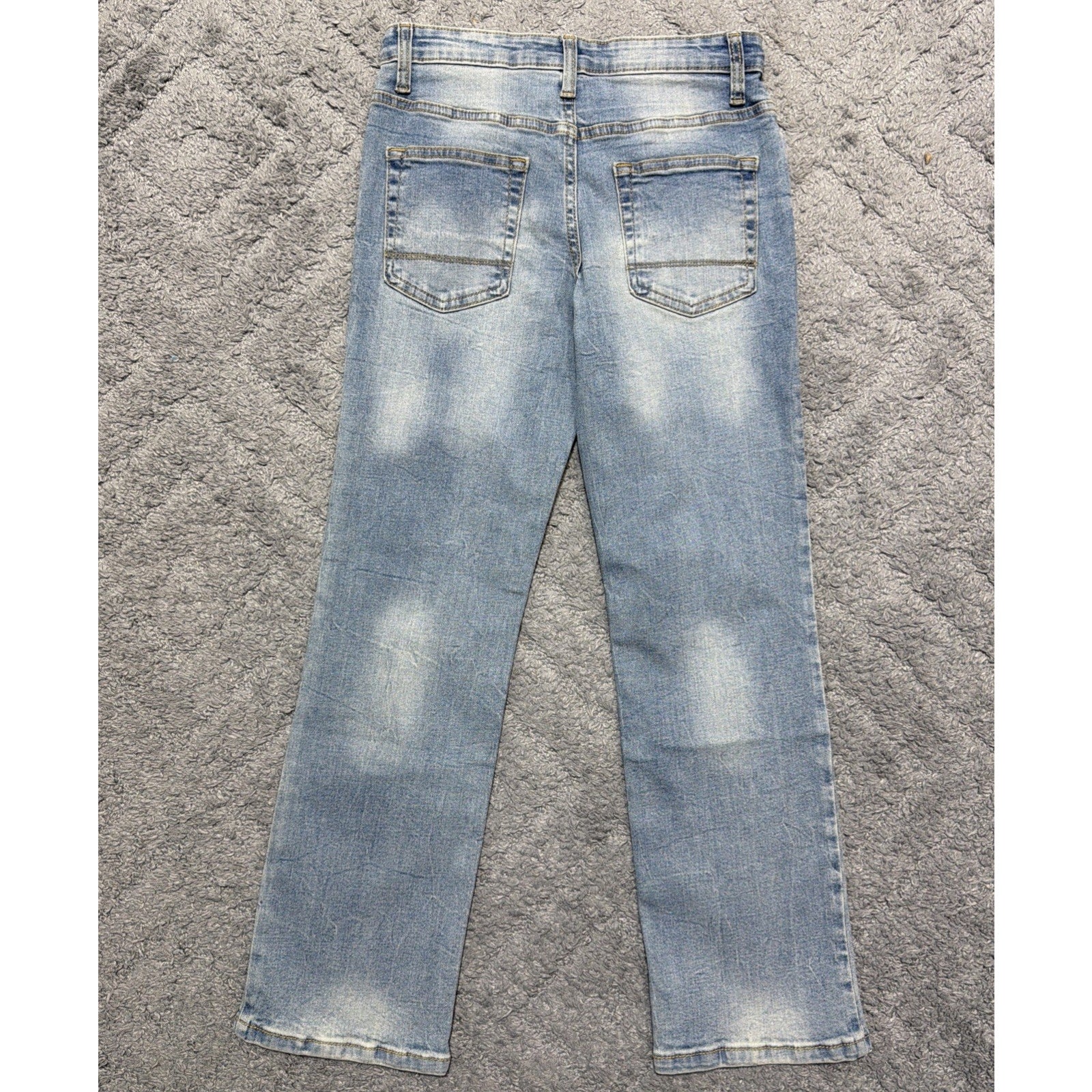 Cat & Jack Kids 12 Adjustable Waist blue denim Straight fit jeans NWT