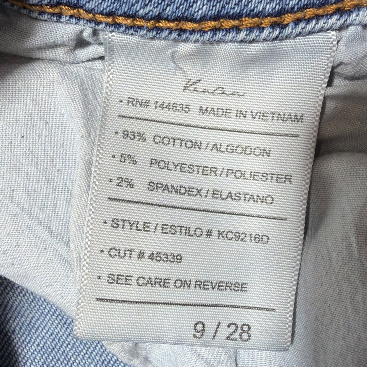 KanCan Jeans Women 7/28 Blue Mid Rise Skinny Medium Wash Stretch