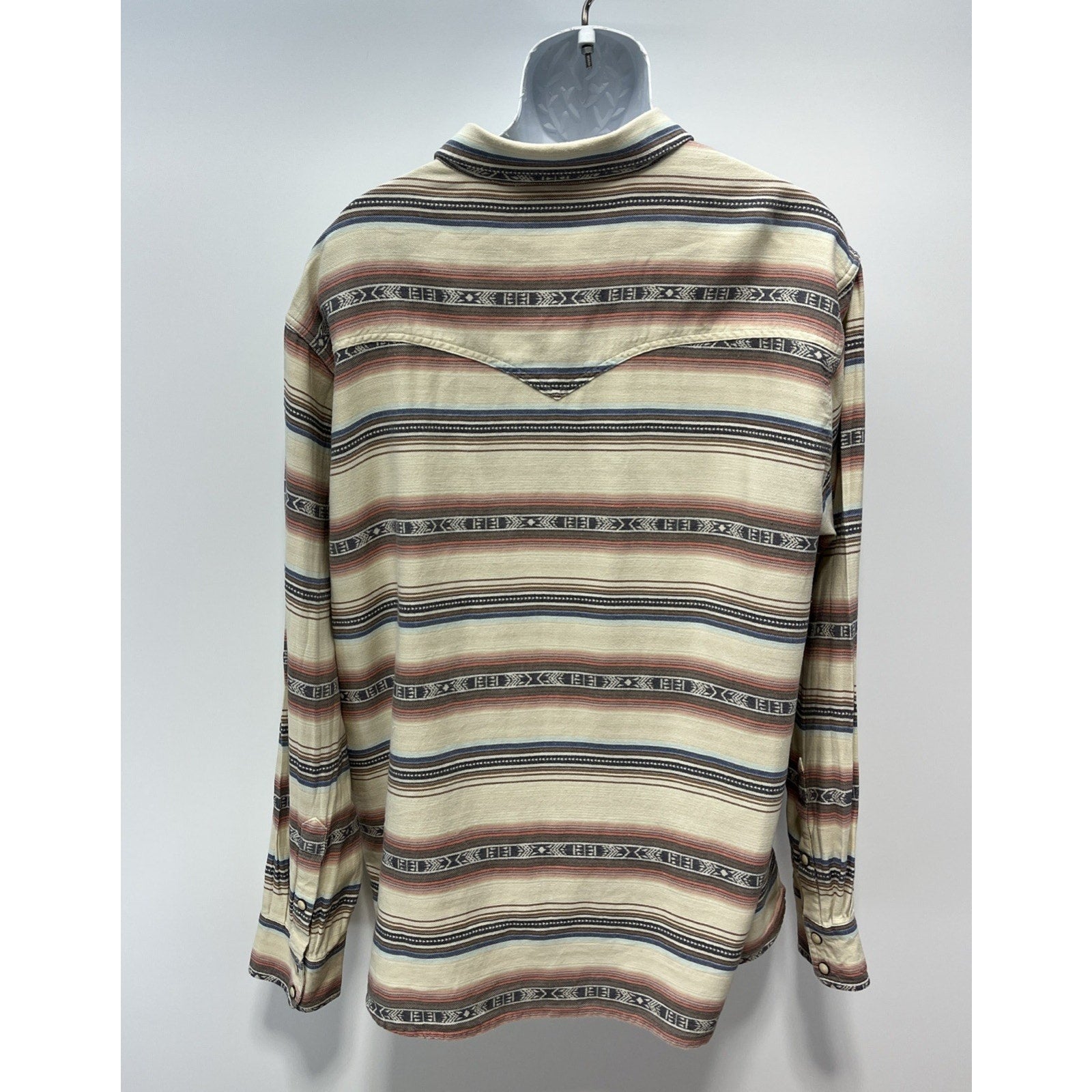 ARIAT MEN'S HUXLEY RETRO SNAP L/S SHIRT IN BONE WHITE XXL