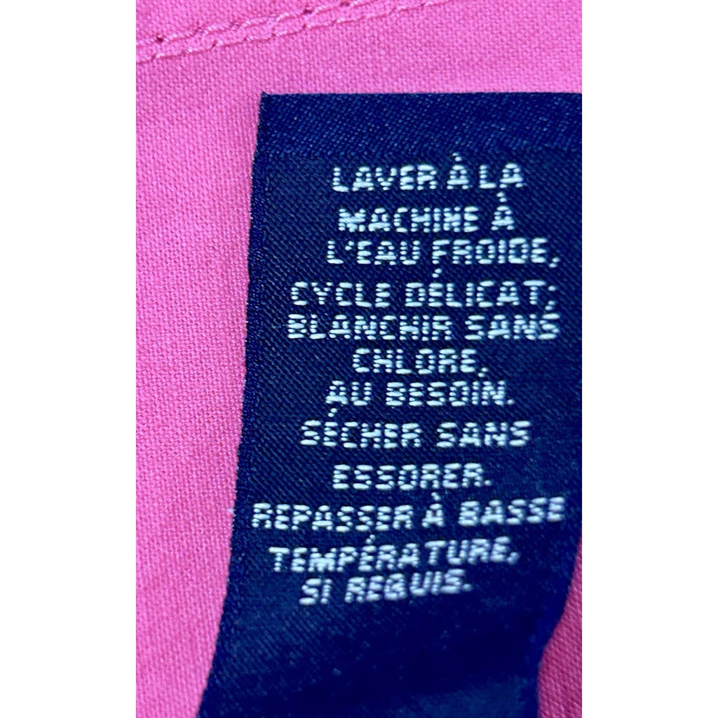 BARBIE STYLE! Jones New York SIGNATURE PINK denim jacket waist coat women Sz.M.