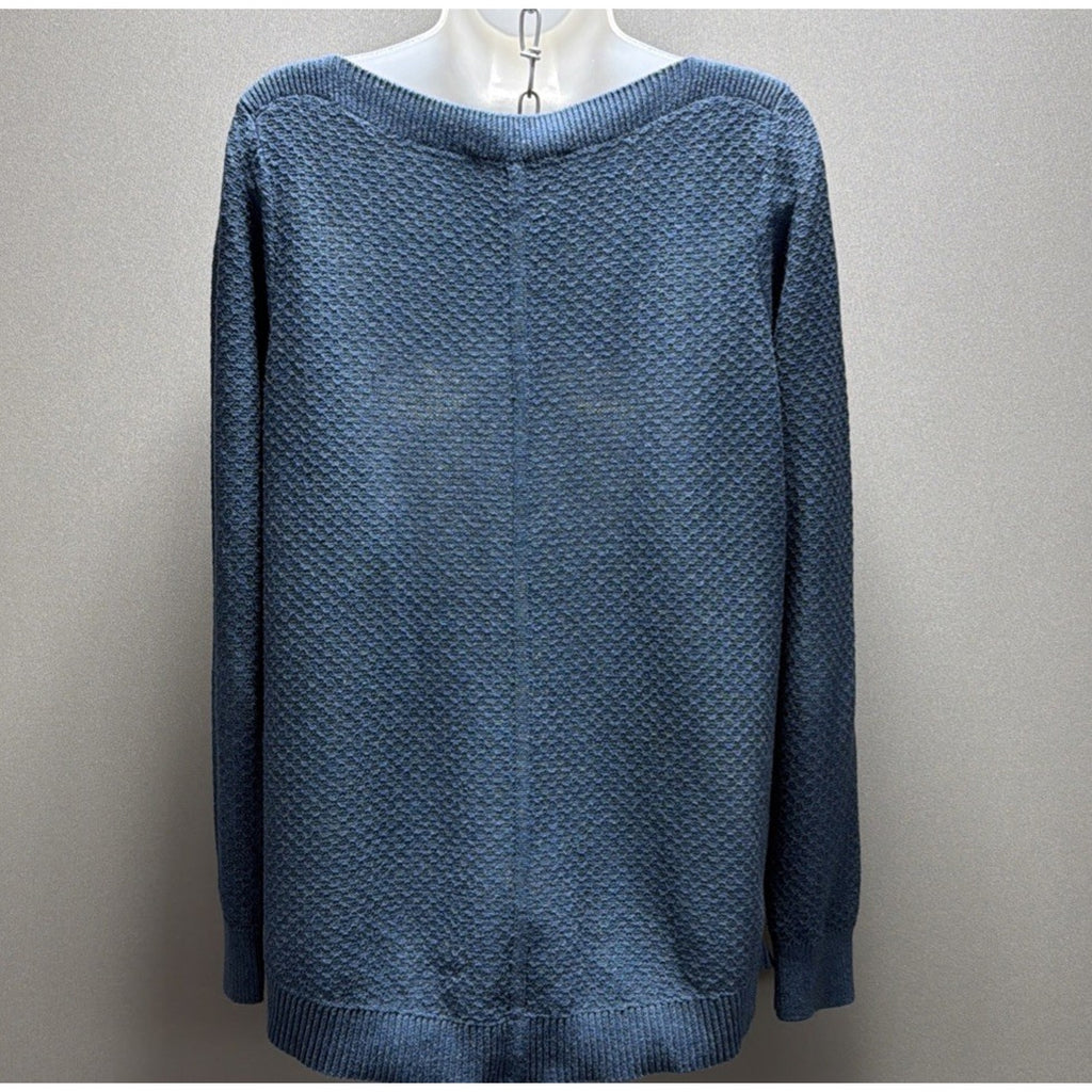 Loft Blue Knit Pullover Sweater Women's Size L