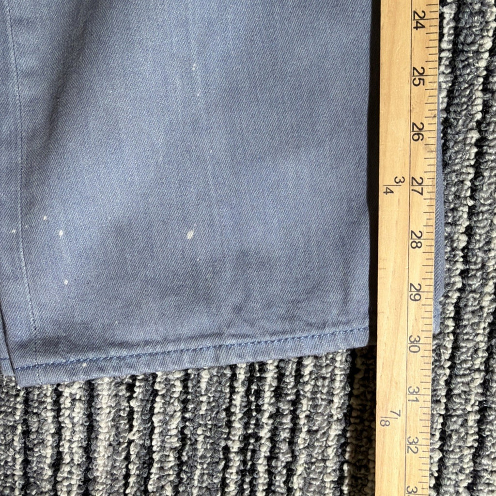 Levi's 501 Men's Gray Blue Straight Button Fly Jeans 40x32 Actual 38x30 Workwear