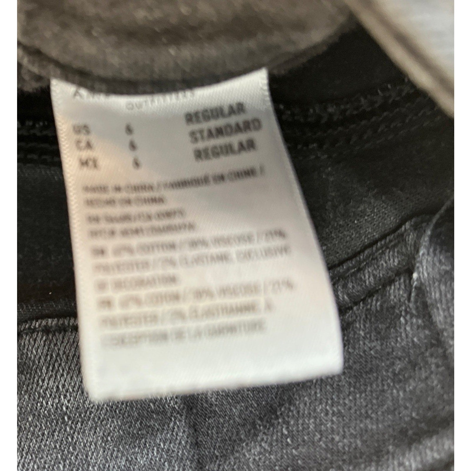 American Eagle Forever Soft Distressed Super High Waist Jeans 6 Jegging Black