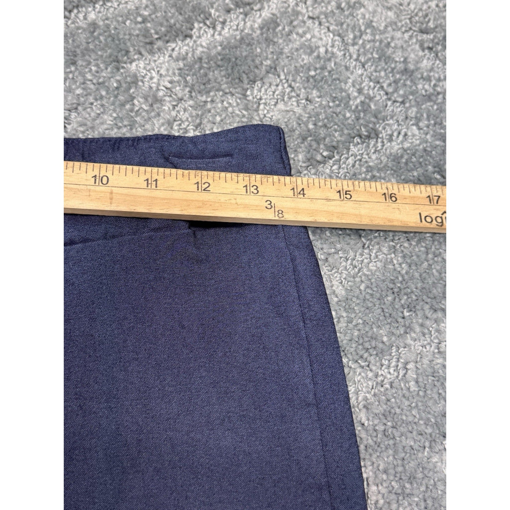 Popana Blue Stretch Comfort Casual Elastic Waist Cropped Women’s Size Large