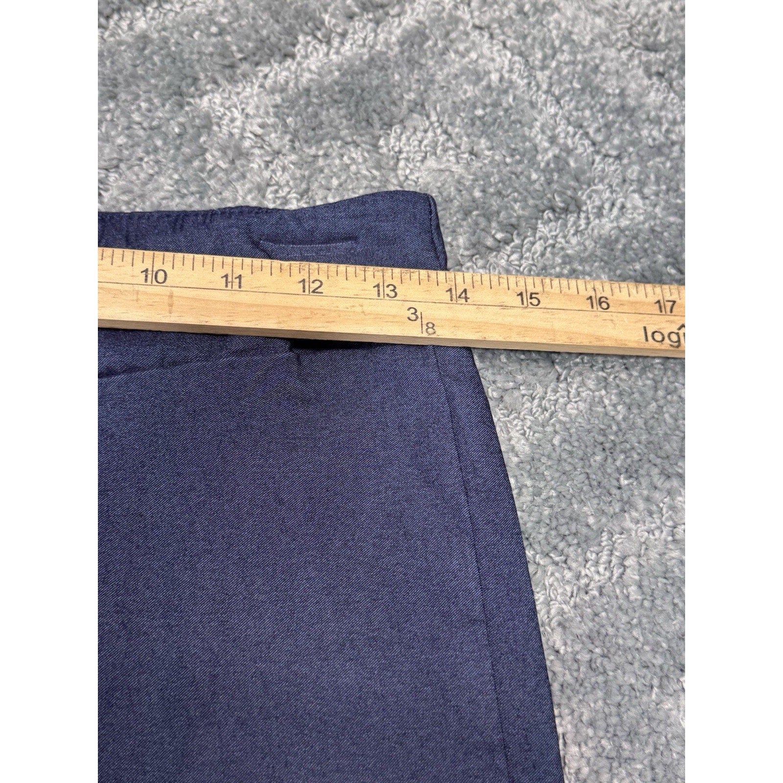 Popana Blue Stretch Comfort Casual Elastic Waist Cropped Women’s Size Large