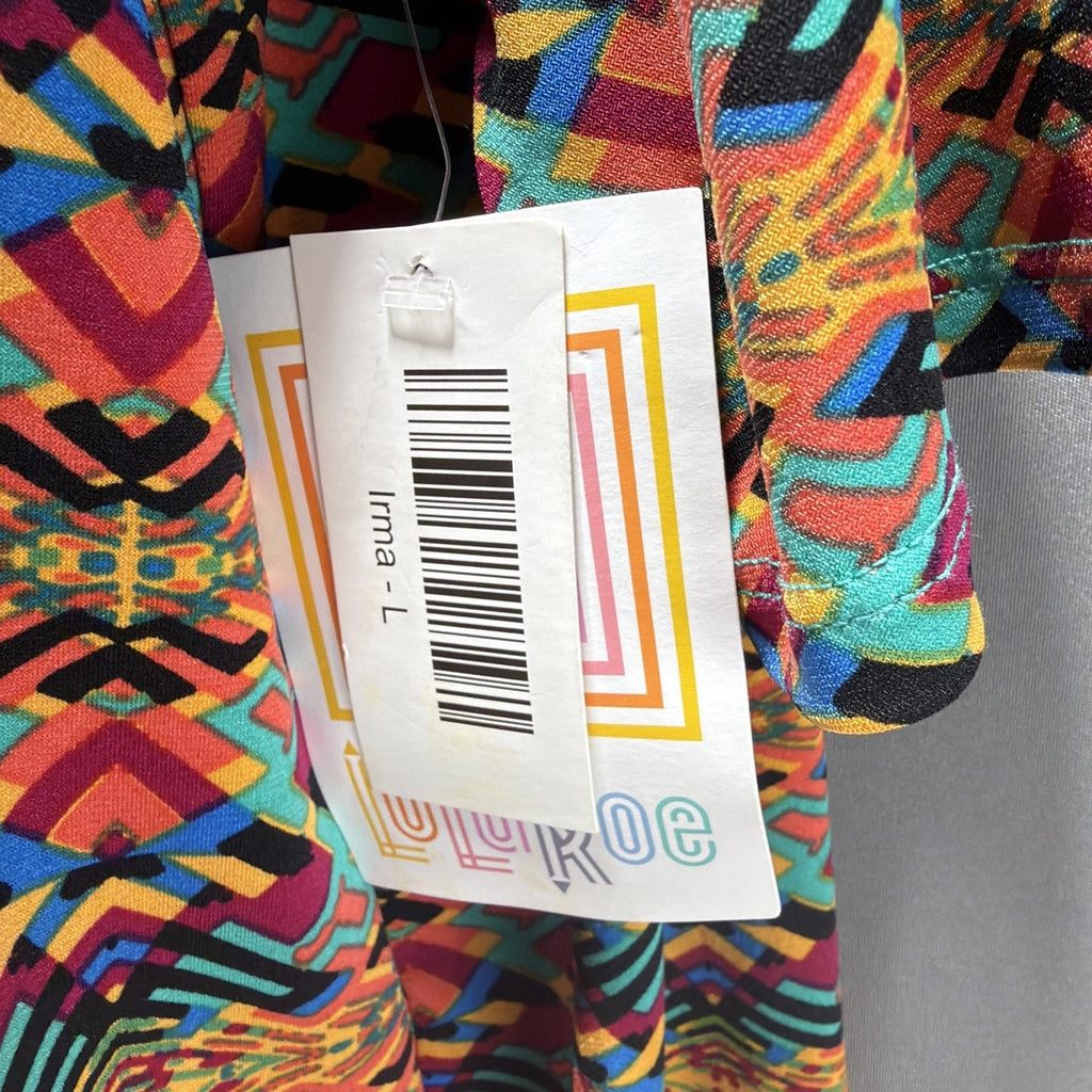 NWT Lot Of 3 LuLaRoe Irma Top Shirt Tunic Geo Aztec Floral Pattern Womens L New