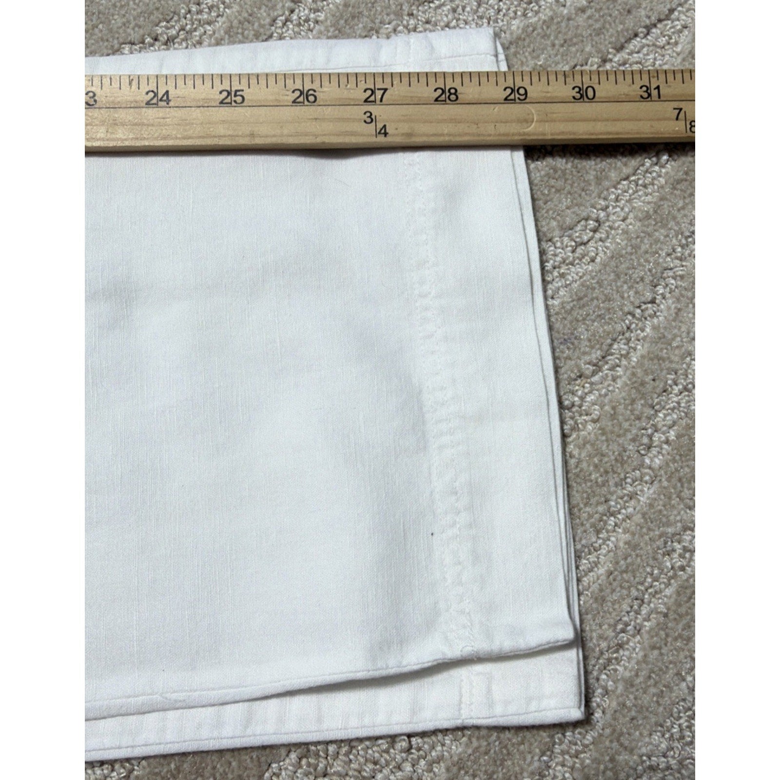Banana Republic Martin Fit Linen Blend Belted Pants White Size 4 Beach Summer