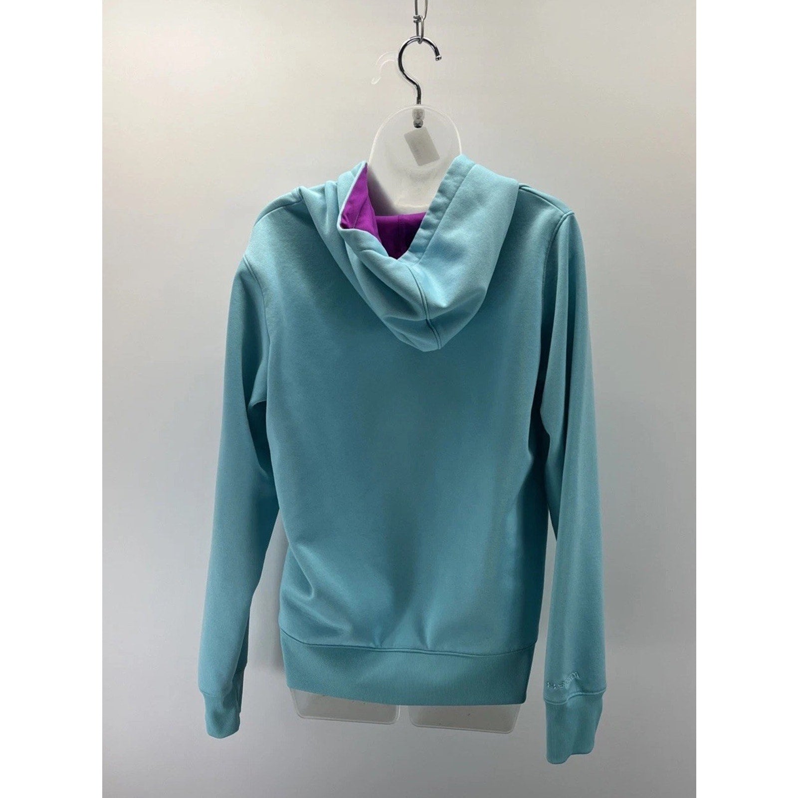 Under Armour Storm Hoodie Womens Large Blue Semi Fitted Cold Gear Pullover