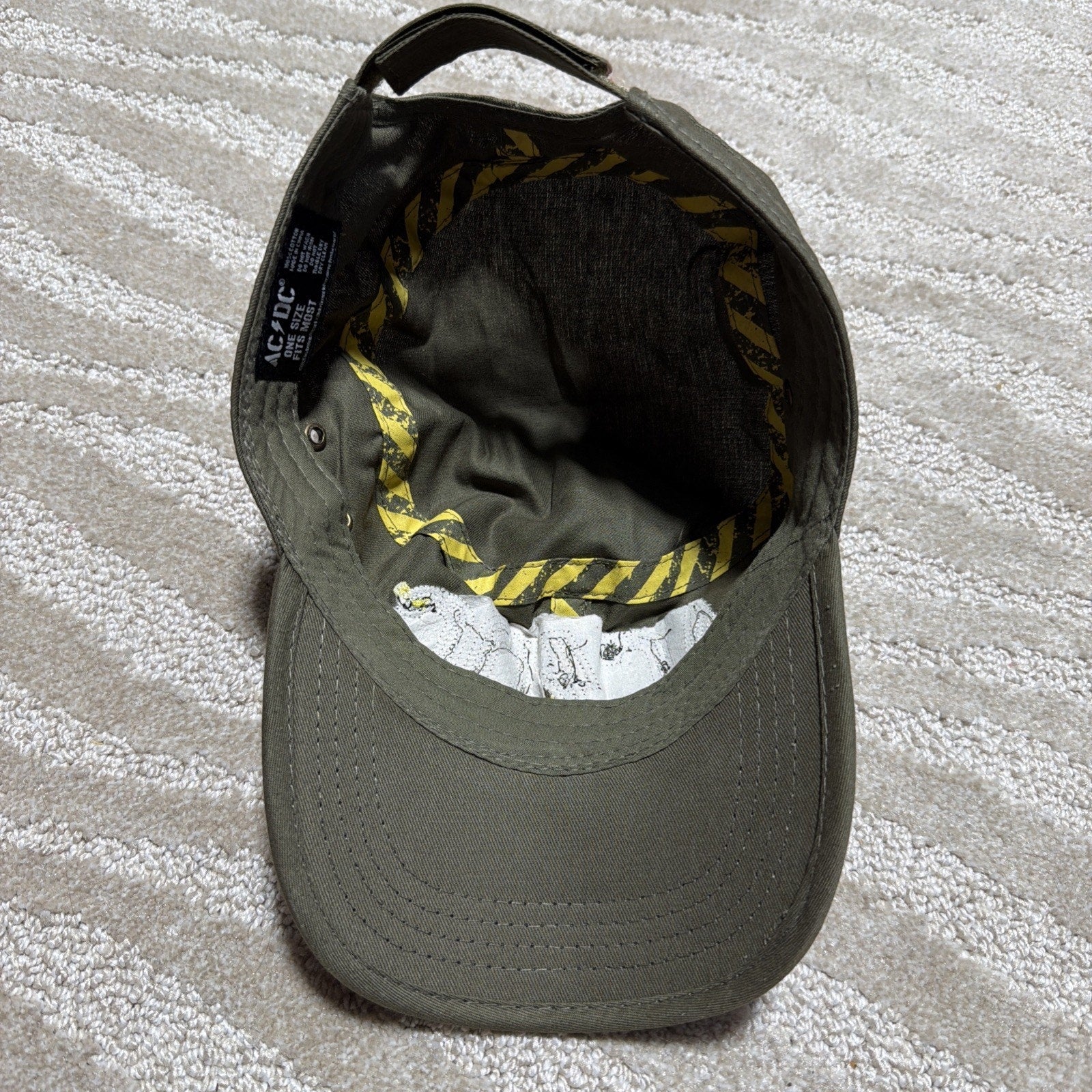AC/DC PWR UP Mens Strapback Tank Hat Cap One Size