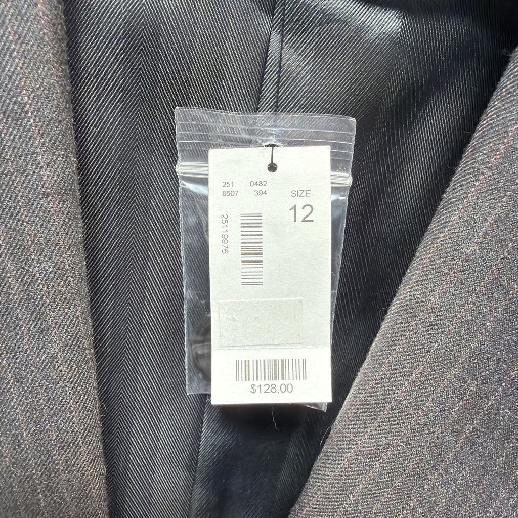 The Limited Stretch Womens 12 Gray Fitted Career Blazer Jacket NWT RN# 54874
