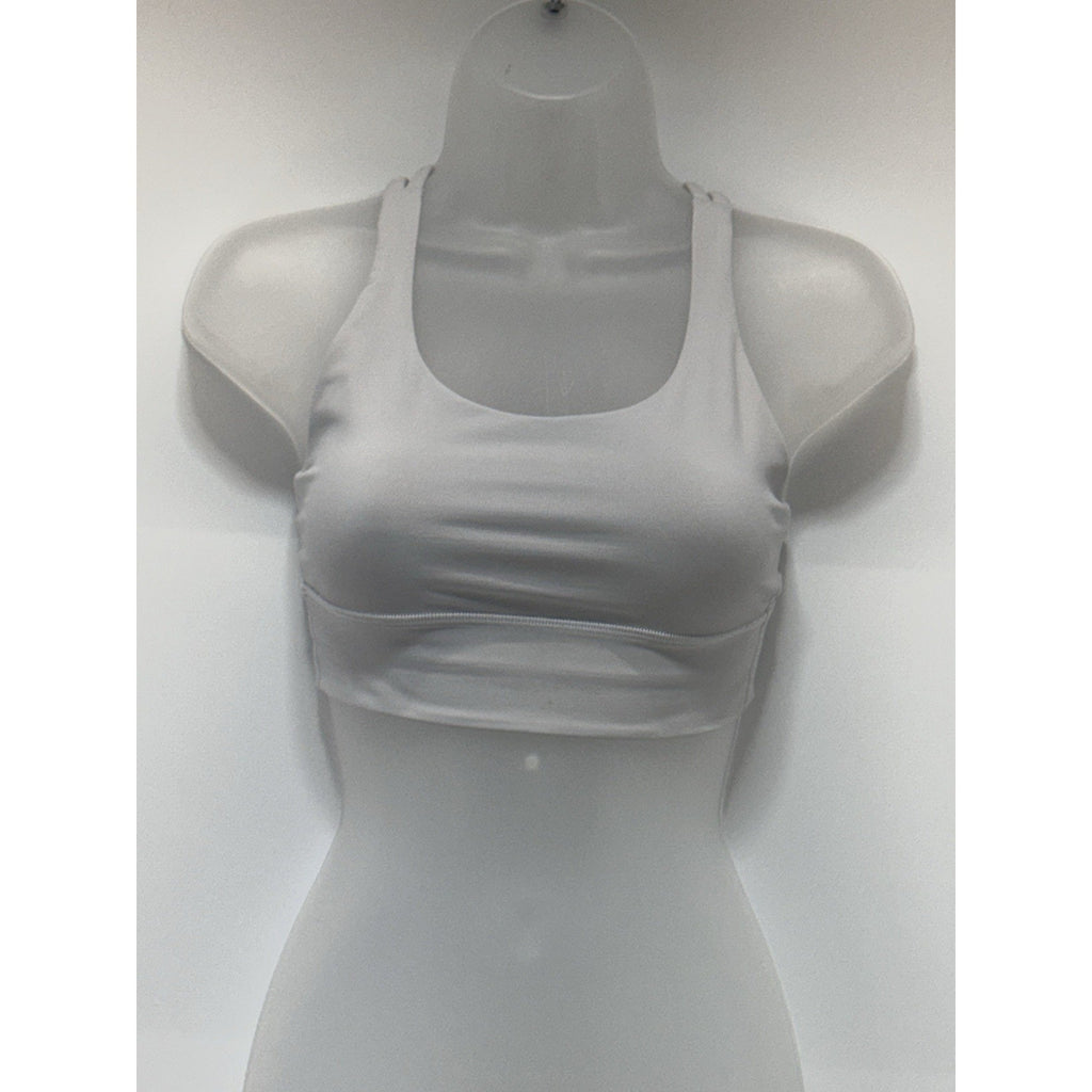 Lululemon Energy Longline Bra Light Gray Medium Support A Cups Women’s 4