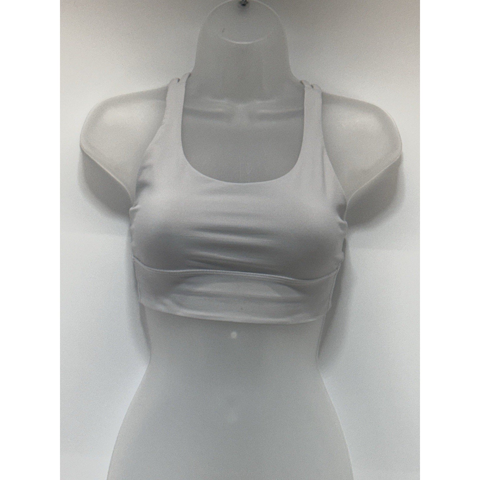 Lululemon Energy Longline Bra Light Gray Medium Support A Cups Women’s 4