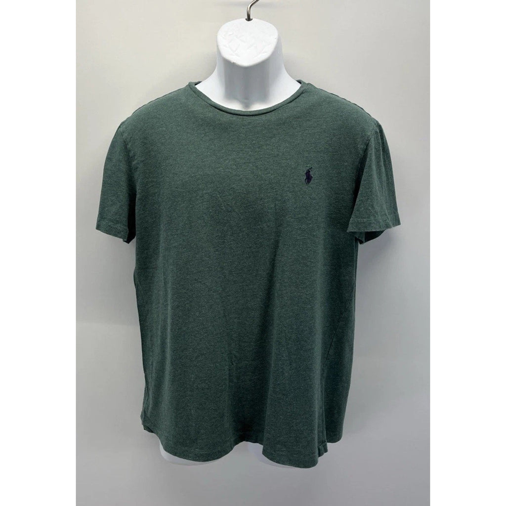 POLO RALPH LAUREN T Shirt Crew Neck with Embroidered Pony Men's M- Green