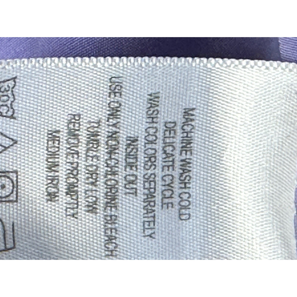 Only Necessities Button Up Blouse Plus Size 2X Purple Short Sleeve