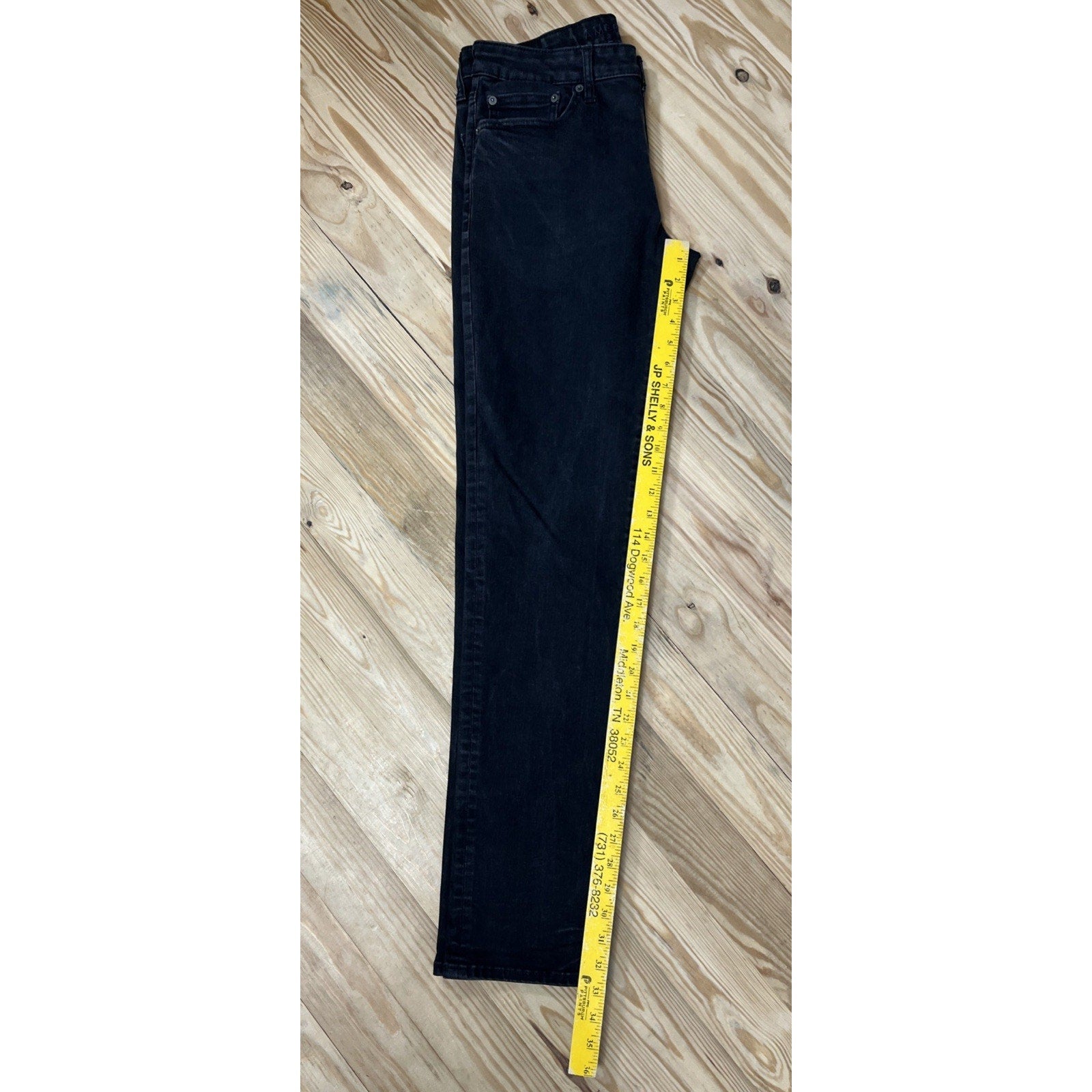 American Eagle AE Men's Slim Straight Next Level Flex Black Denim Jeans 32/34