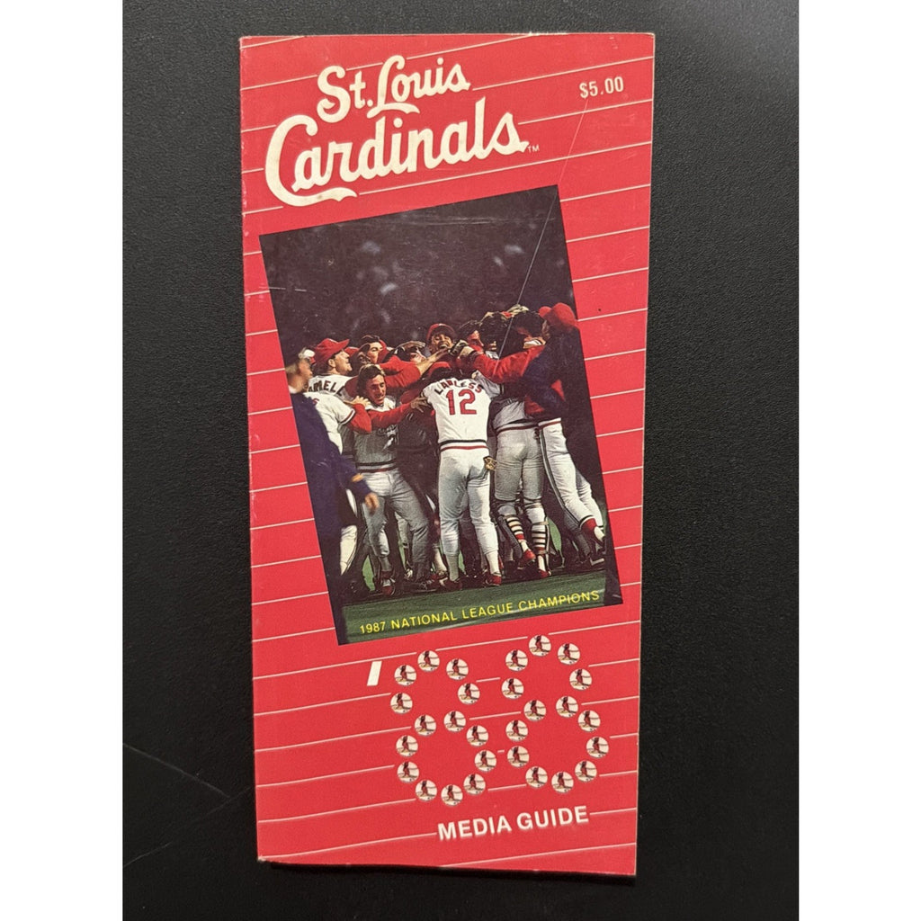 St. Louis Cardinals 1987 NATIONAL LEAGUE CHAMPIONS '88 MEDIA GUIDE BOOK Excellen