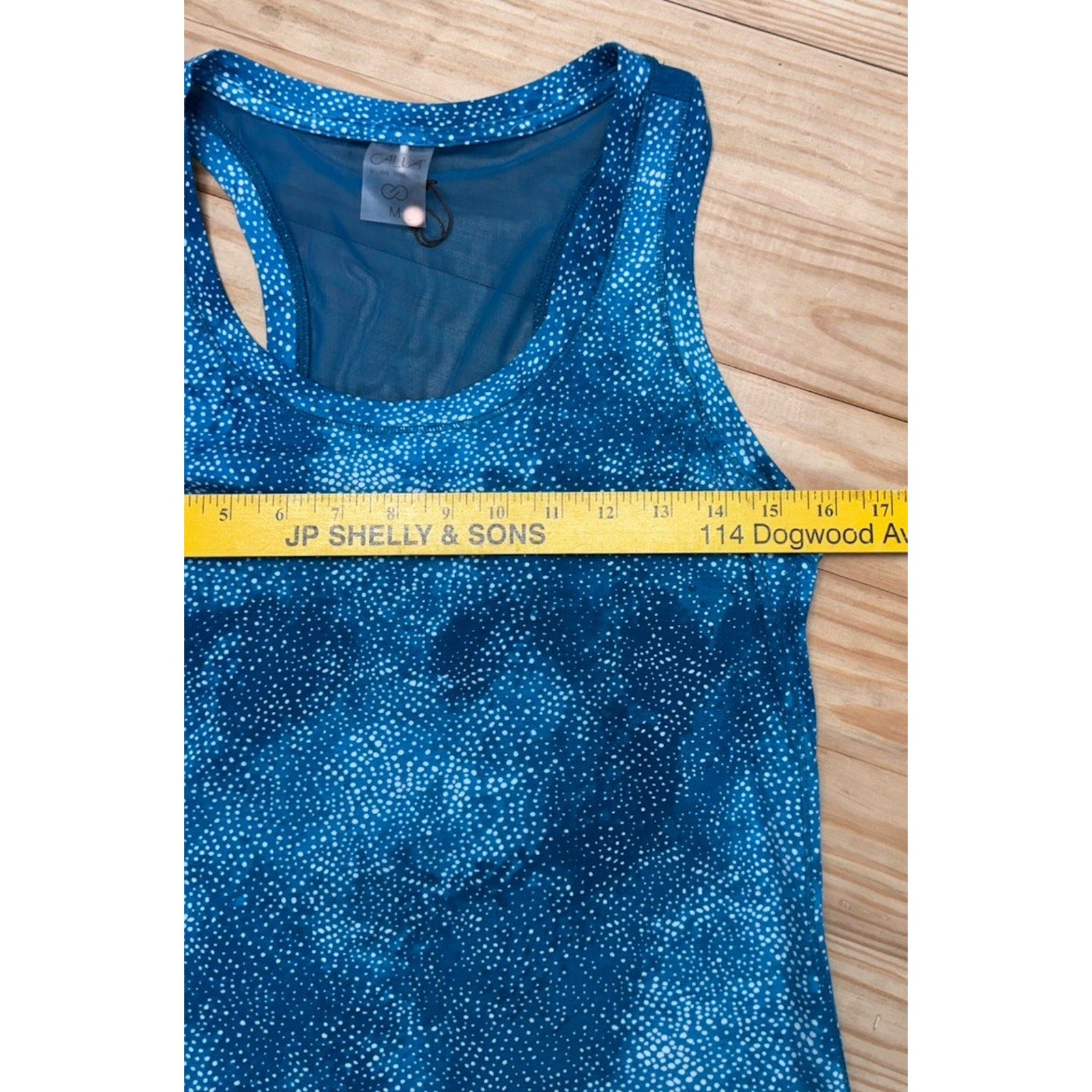 Calia by Carrie Underwood Tank Top Womens M Blue Racerback