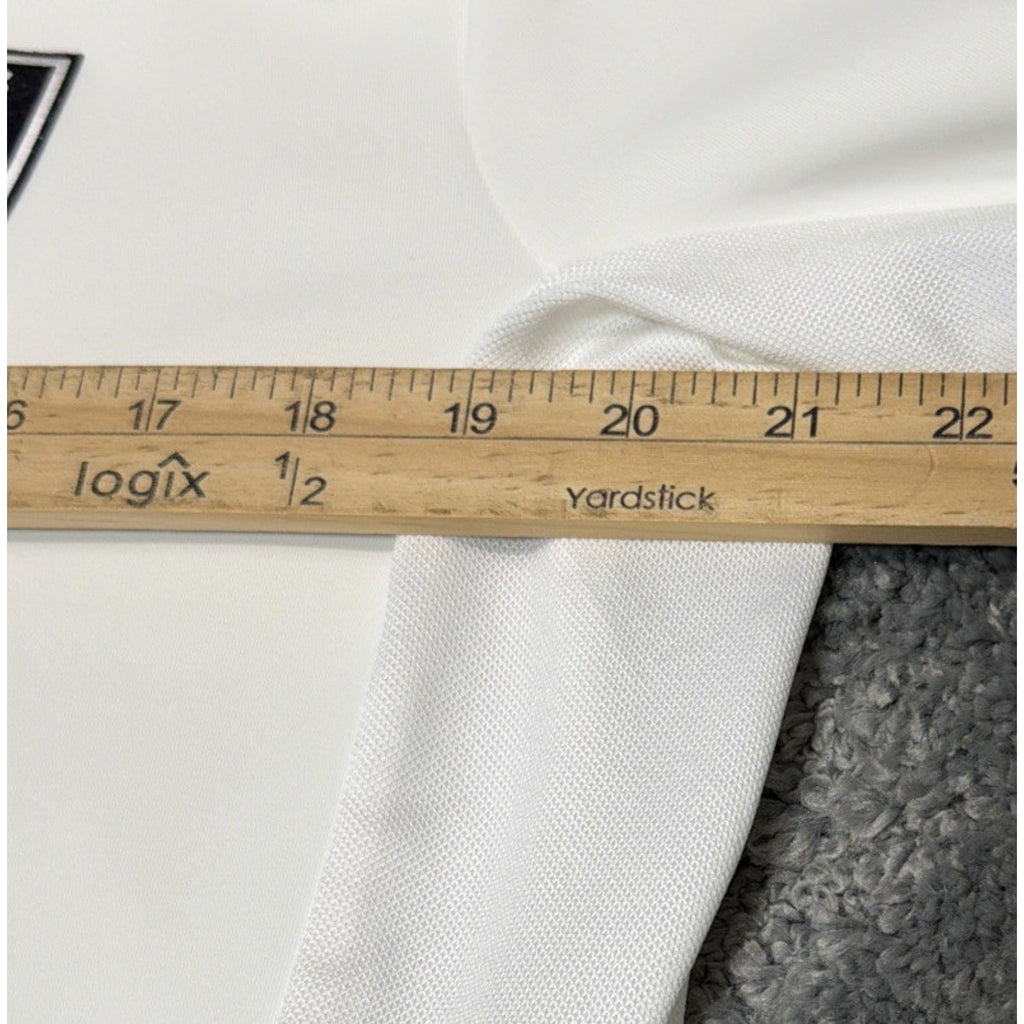 Las Vegas Raiders Antigua Men's M White Metallic 1/4 Zip Generation Pullover