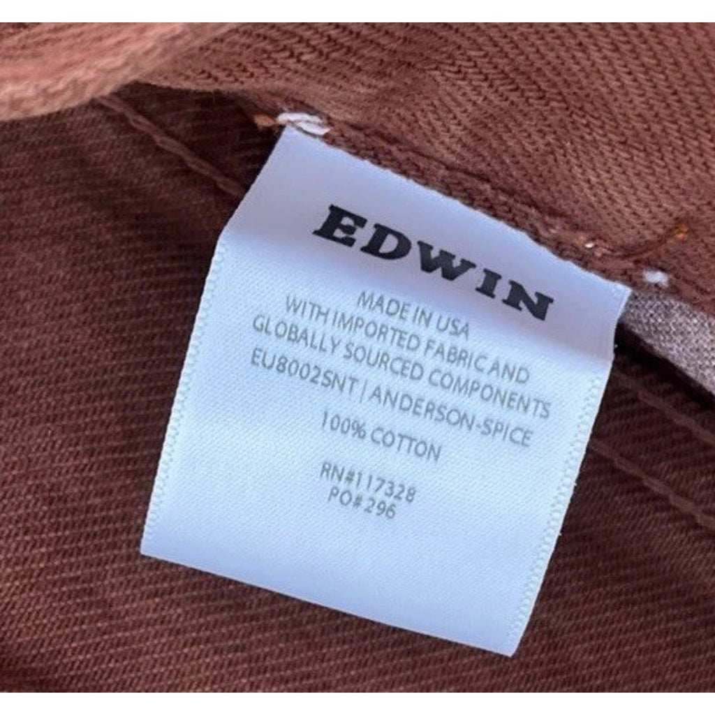 NWT EDWIN Women’s Jeans Anthropologie Anderson Ankle Spice Brown - Size 25