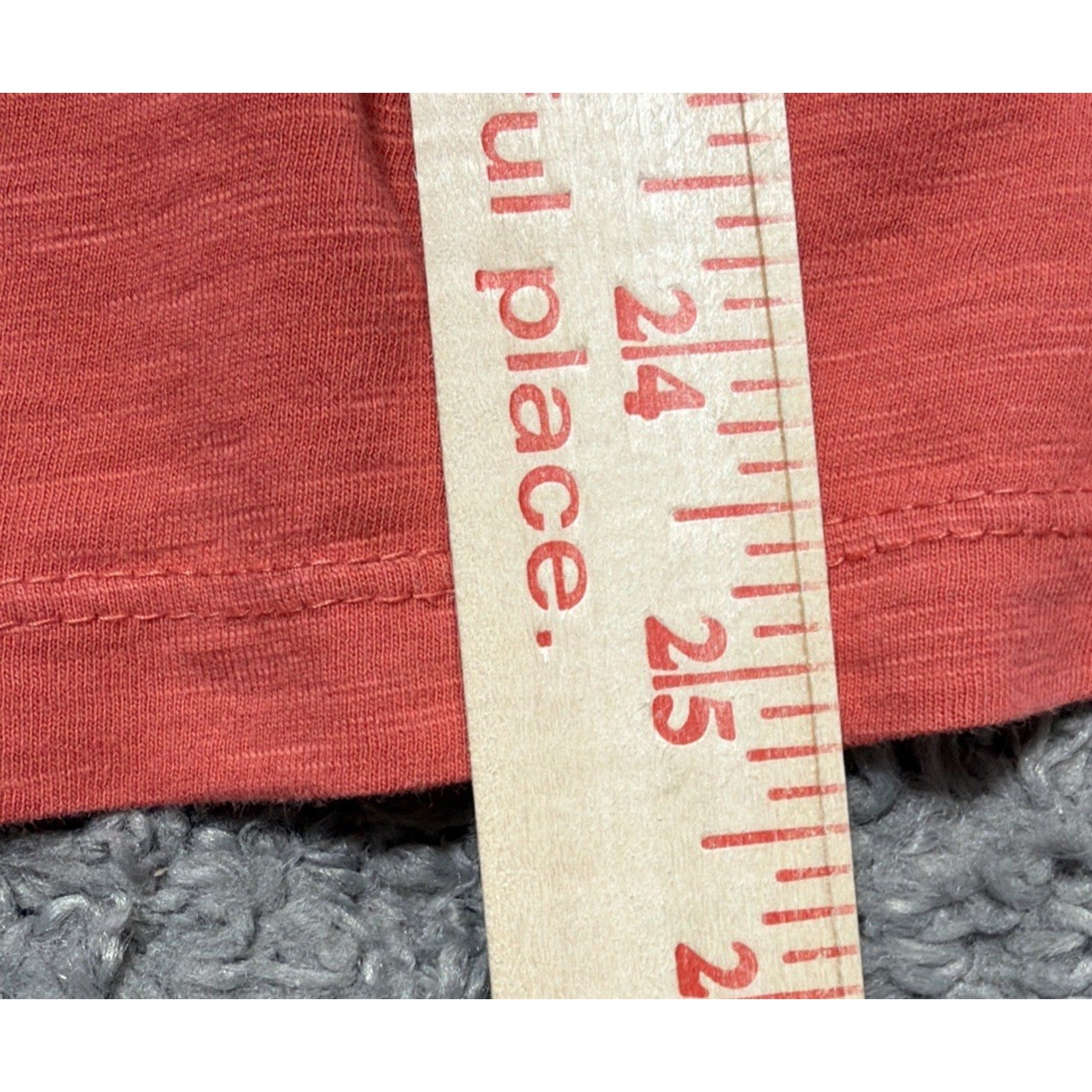 G.H. Bass & Co. Size M Women's Coral 3/4 Sleeve Floral Embellished T-Shirt