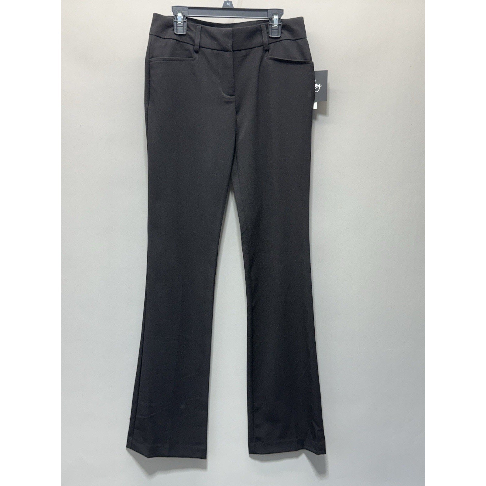 By & By Black Bootcut Dress Pants Womens Size 1 Stretch Office Work Career NWT