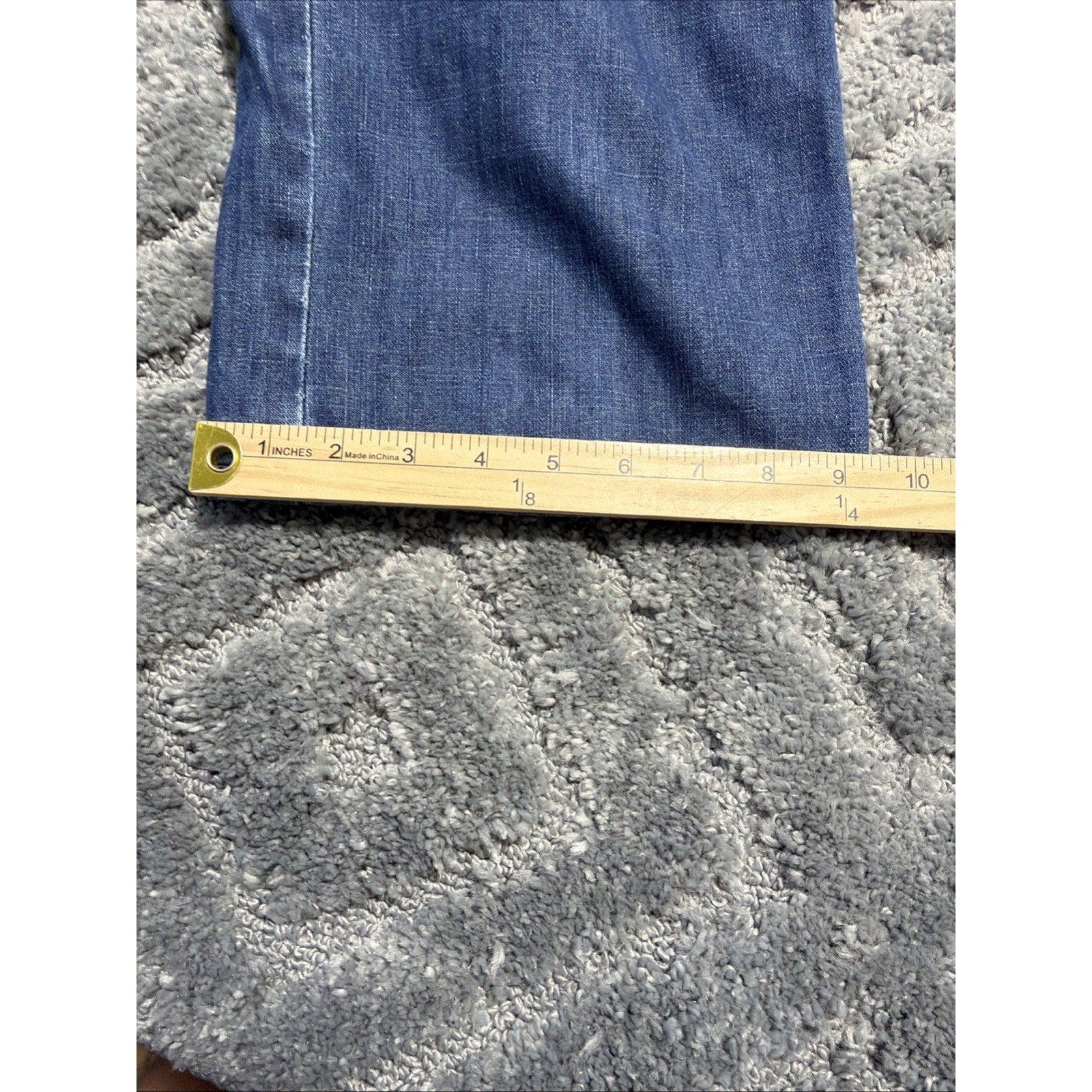 Cinch Grant Bootcut Denim Jeans Men 31x34 Blue Distressed Whiskering Cowboy