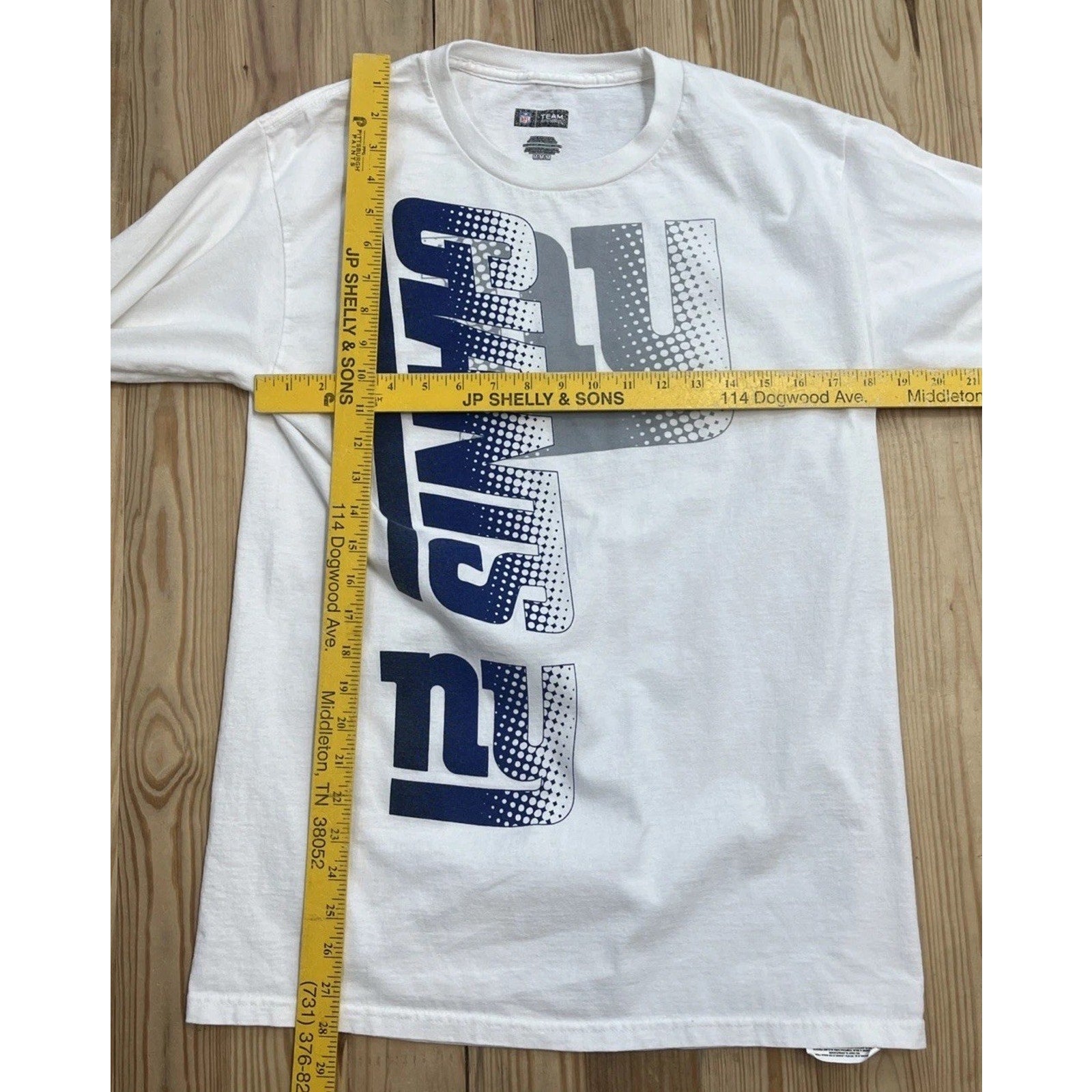 New York Giants Shirt Mens M White Long Sleeve NFL Football Team Apparel 2011