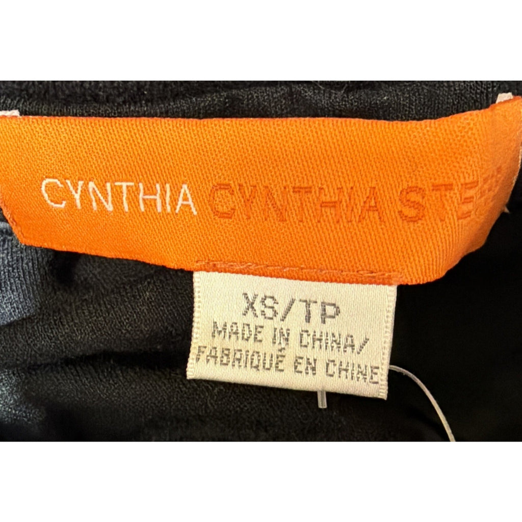 Cynthia Cynthia Steffe Skirt Womens XS Black Crochet Knit Scalloped Hem NWT