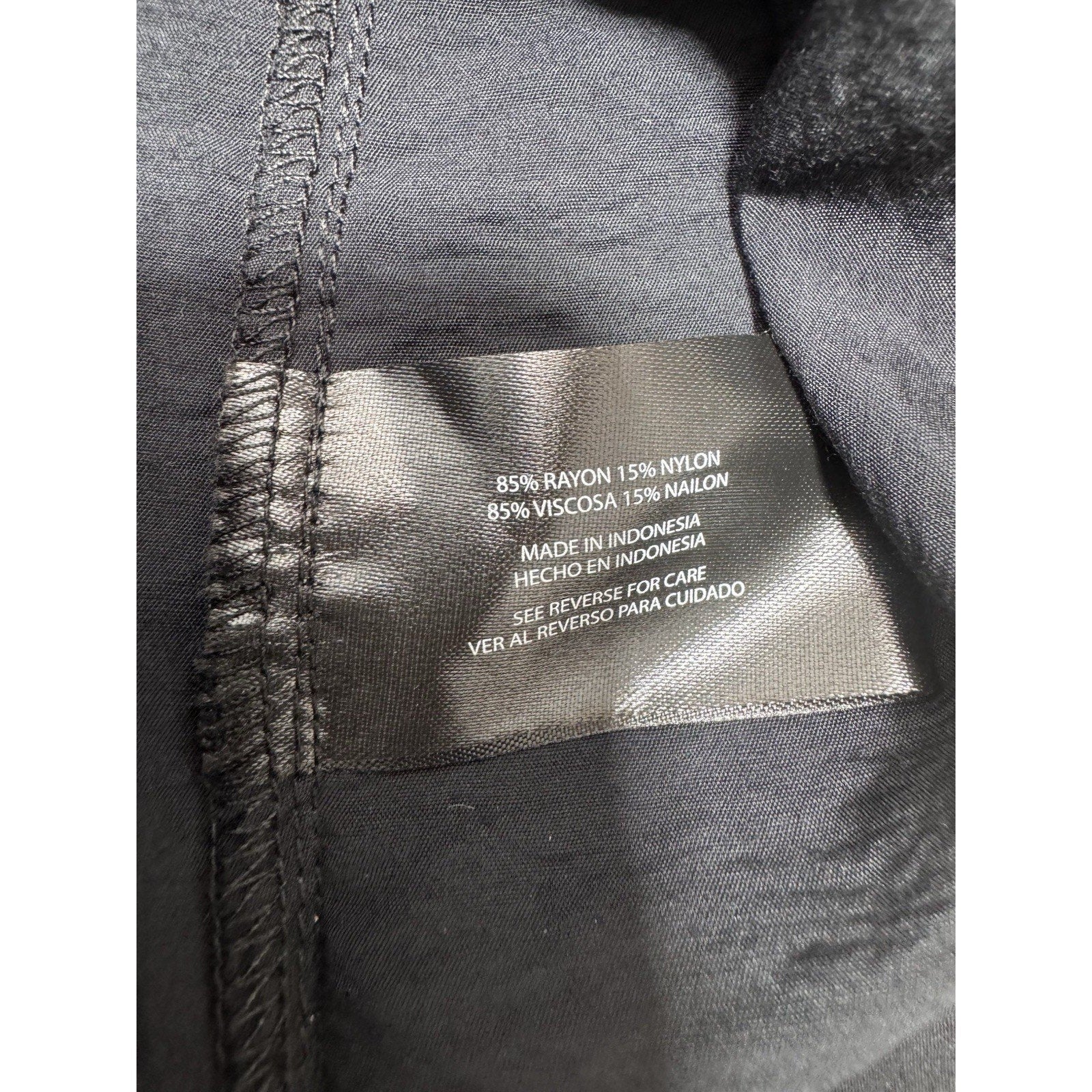 Banana Republic Lightweight Crinkly Shift Dress Black Minimalist Size Medium