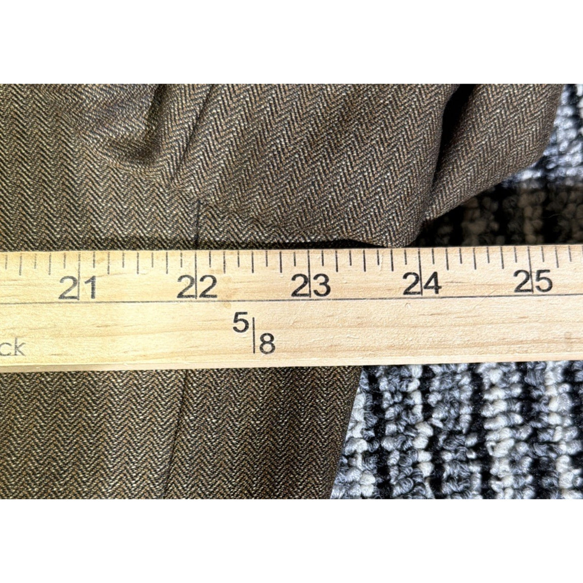 Vtg Louis Dell Olio Made In Italy Mens 100% Wool BROWN Sport Coat Blazer 44 Long
