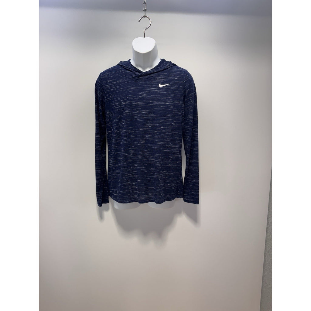 Nike Legend Long-Sleeve Training Top Blue Heathered Lightweight Women’s Size M