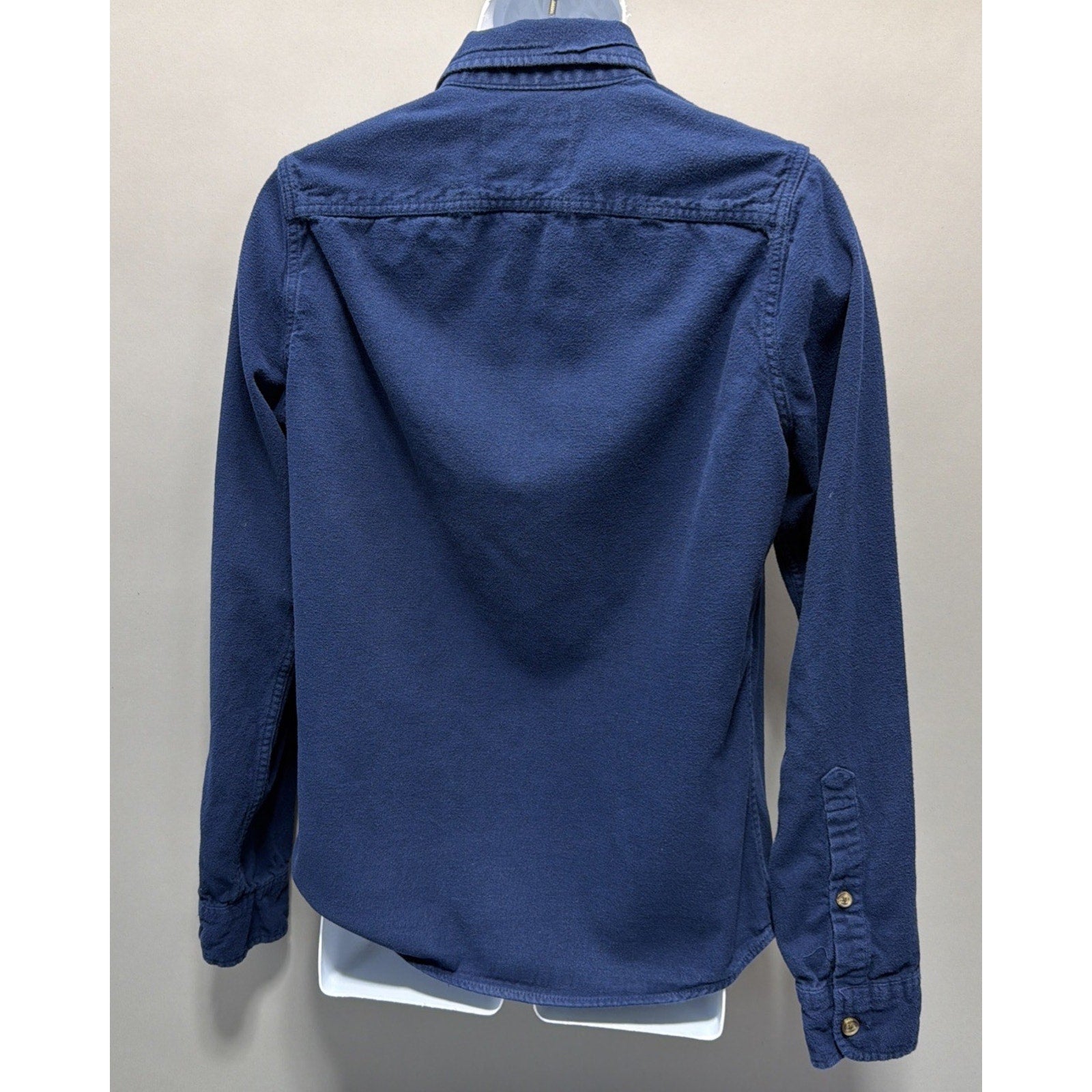 Flannel Shirt Hollister Y2K Blue Button Up Long Sleeve Preppy Outdoor Men’s M
