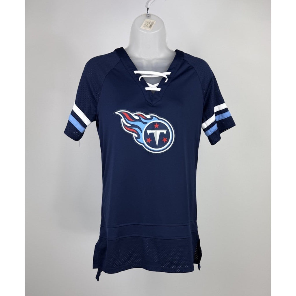 Tennessee Titans Women's NFL Team Apparel Shirt Medium V-neck