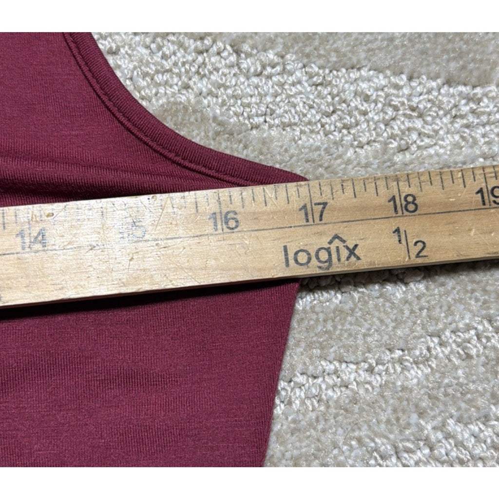LAOLASI Mock Neck Bodysuit Womens L Fuchsia Sleeveless Snap Closure Stretch NWT