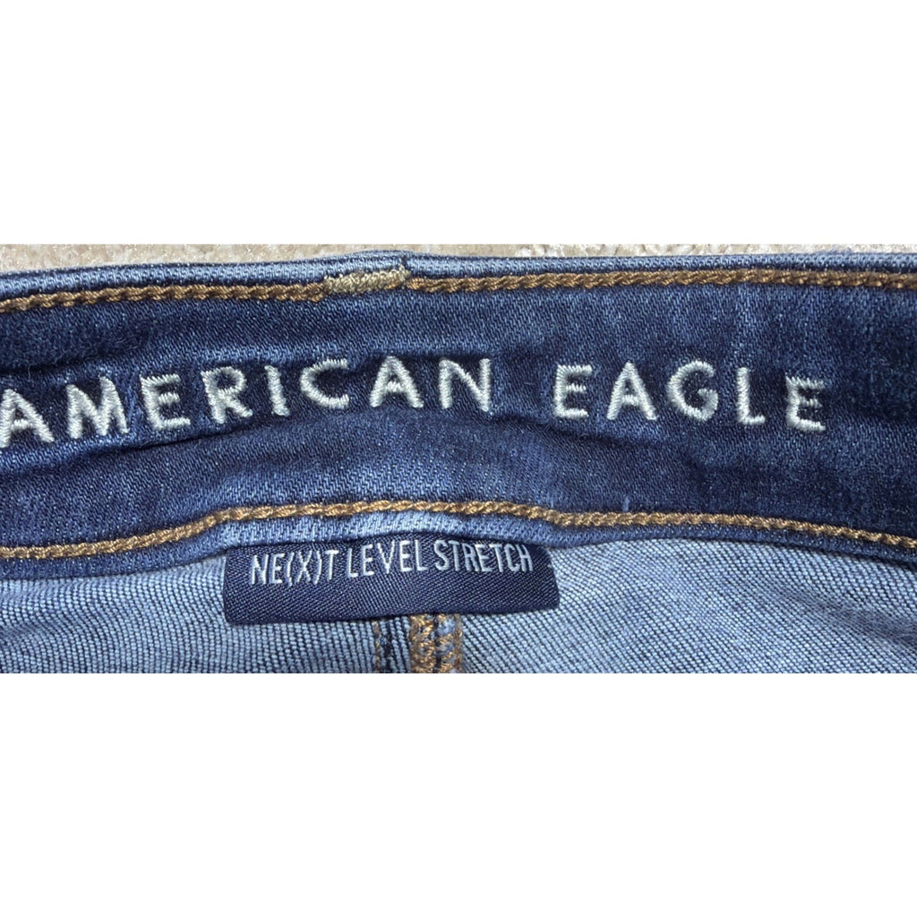 American Eagle Women's Super High Rise Jegging Women's Size 2 Distressed 25x29.5