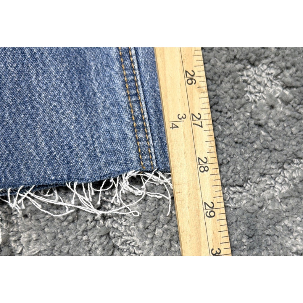 Carly Jean LA Malibu Wide Leg Jeans Women's 1X Distressed Denim 38x28 New